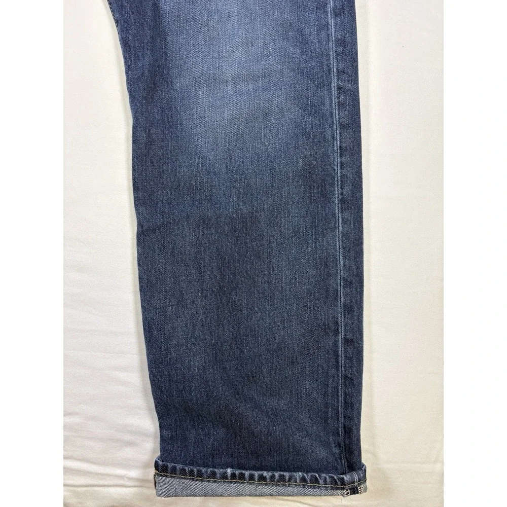 Polo Ralph Lauren Hampton Straight Selvedge Jeans Mens 38x32 Dark Wash Redline